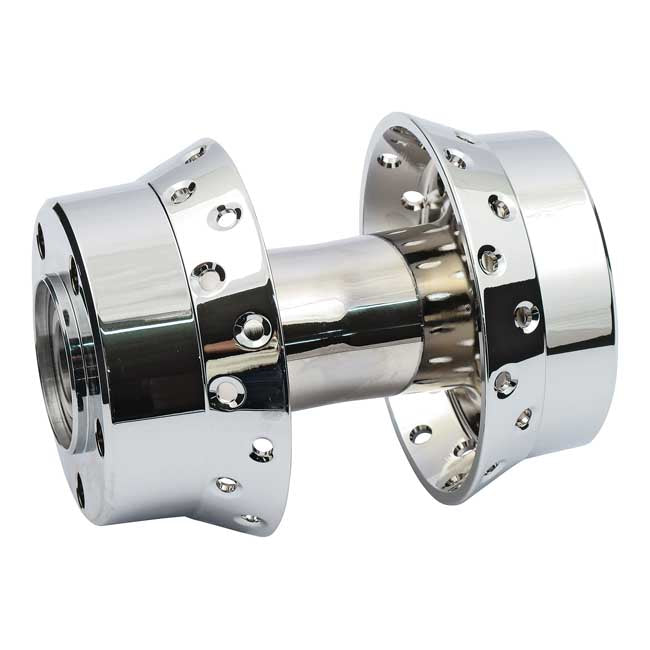 Rear Wheel Hub, Chrome For Harley-Davidson