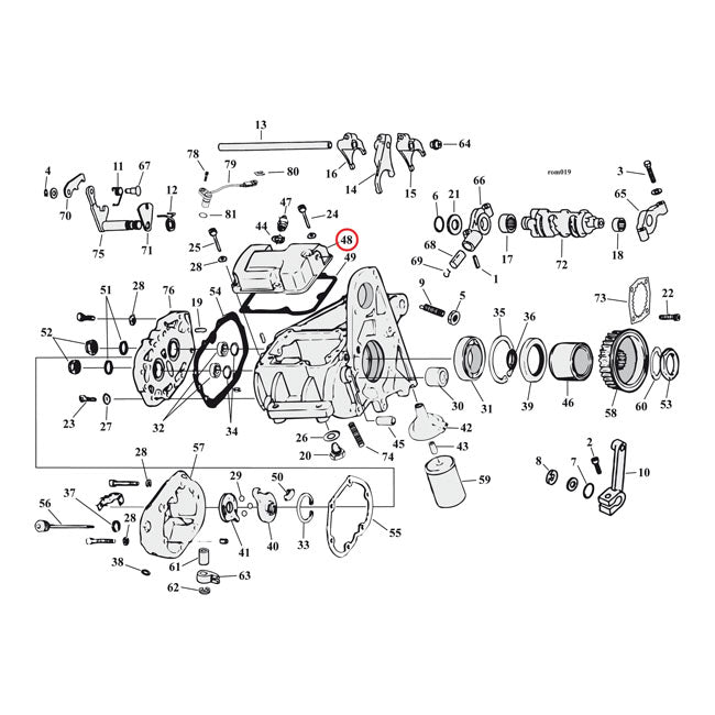 Transmission Top Cover For Harley-Davidson