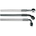 E-Z ALIGN DOT BRAIDED SINGLE DISC NON-ABS FRONT BRAKE LINES FOR HARLEY-DAVIDSON
