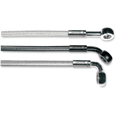 E-Z ALIGN DOT BRAIDED SINGLE DISC NON-ABS FRONT BRAKE LINES FOR HARLEY-DAVIDSON