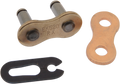 EK NON-SEALED SPRINT RACE SERIES CHAINS EK520RX GOLD CLIP C/LINK
