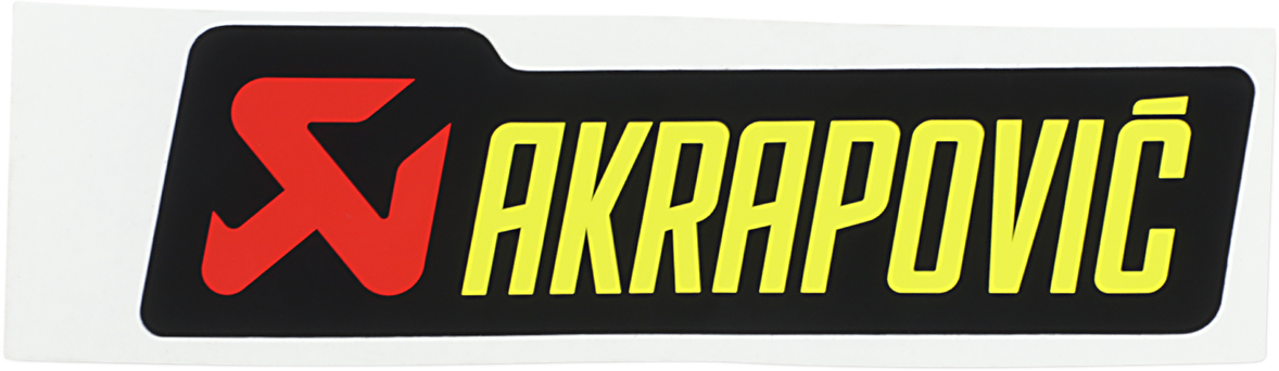 AKRAPOVIC REPLACEMENT PARTS STICKER AKRAPOVIC 150X44