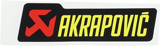 AKRAPOVIC REPLACEMENT PARTS STICKER AKRAPOVIC 150X44