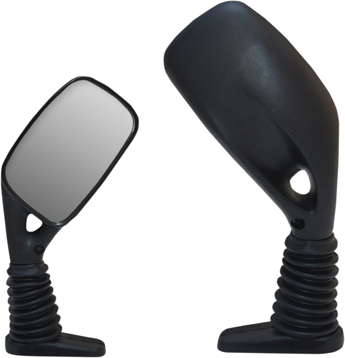 PARTS UNLIMITED ZX FAIRING MOUNT MIRRORS MIRROR PU ZX BLACK RH