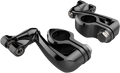 CIRO ENGINE GUARD HIGHWAY PEG MOUNTING KITS CLAMP PINLESS 4" EXT BLK