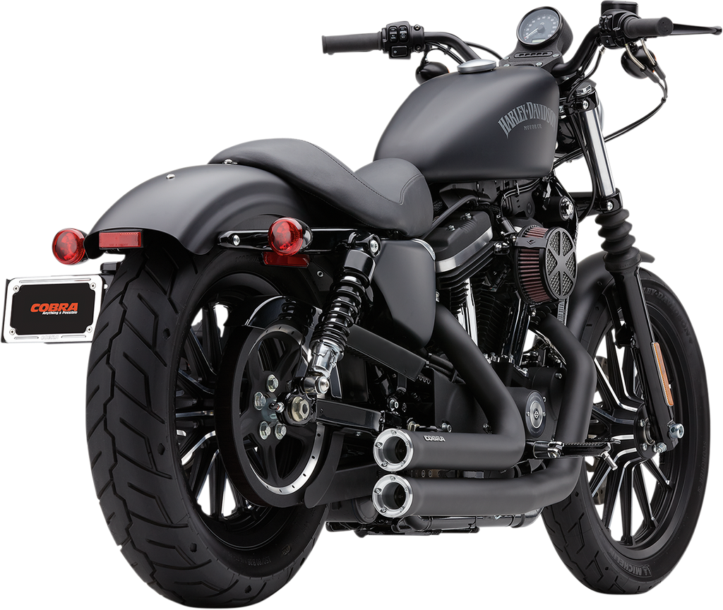 Escape Para Harley-Davidson Sportster Cobra Speedster Shorts RPT Black Exhaust