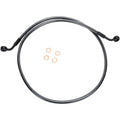 E-Z ALIGN DOT BRAIDED SINGLE DISC NON-ABS FRONT BRAKE LINES FOR HARLEY-DAVIDSON