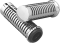 PARTS UNLIMITED CHROME GRIPS WITH O-RING DESIGN CHROME GRIPS 4 ORING-7/8"