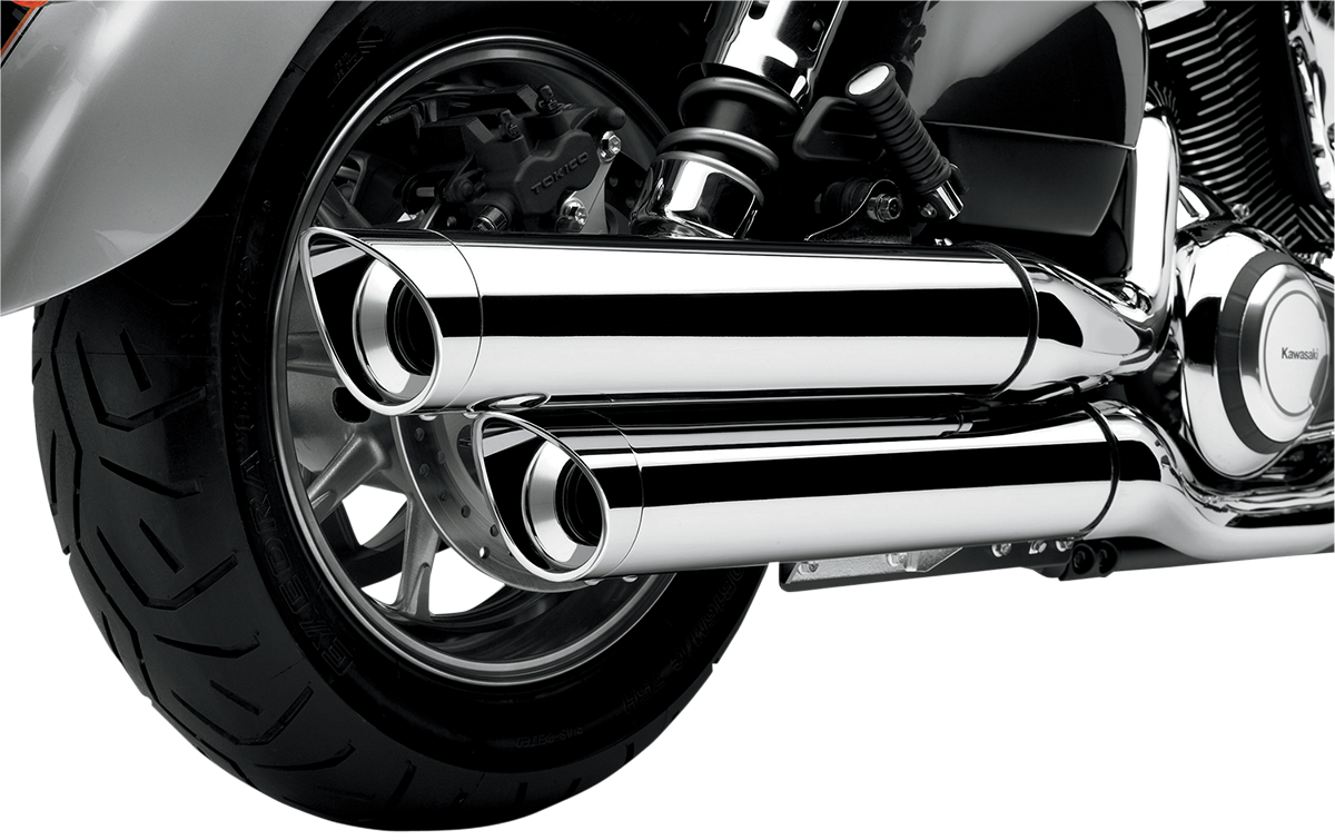 COBRA COMPLETE SLIP-ON MUFFLERS FOR METRIC CRUISERS MUFFLERS W/BT VN1700