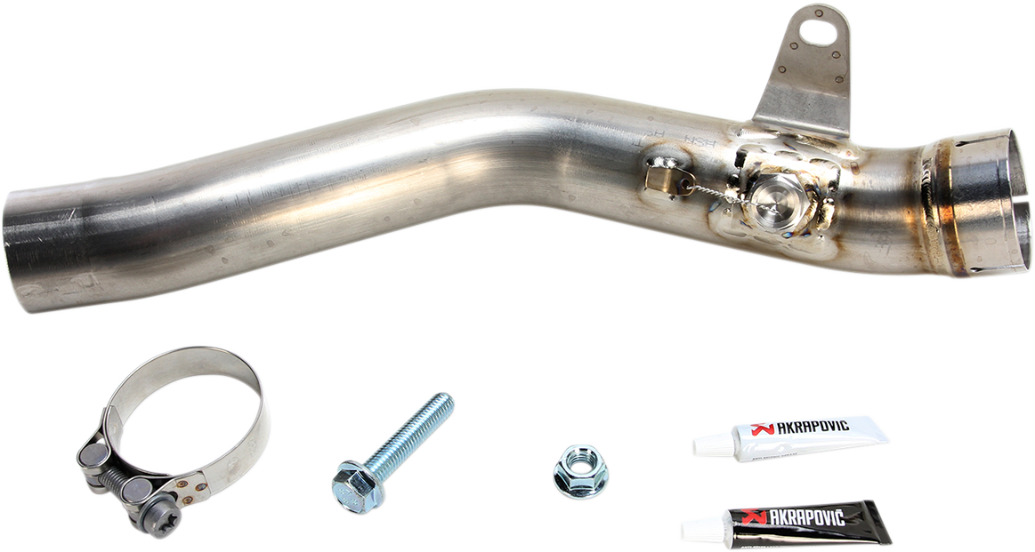 AKRAPOVIC SLIP-ON SERIES MUFFLERS LINK PIPE KIT TI ZX10R