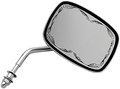 EMGO CHROME UNIVERSAL STEEL MIRRORS MIRROR DIE CAST SCROLL NB