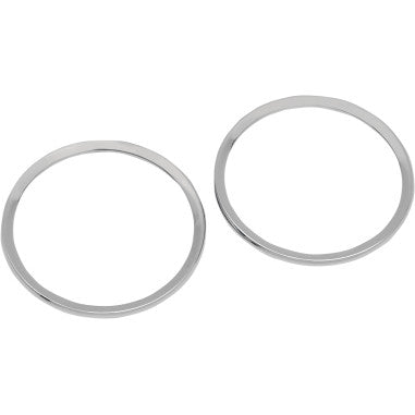 CHROME SPEAKER BEZELS FOR HARLEY-DAVIDSON