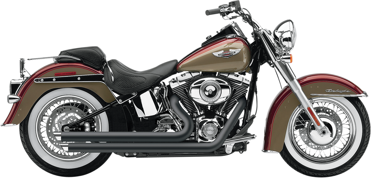 COBRA SPEEDSTER SLASHDOWN EXHAUST FOR HARLEY-DAVIDSON 2012 - 2013 Black/Chrome Speedster Slashdown Exhaust System