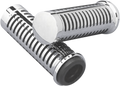 PARTS UNLIMITED CHROME GRIPS WITH O-RING DESIGN CHROME GRIPS 4 ORING-1"