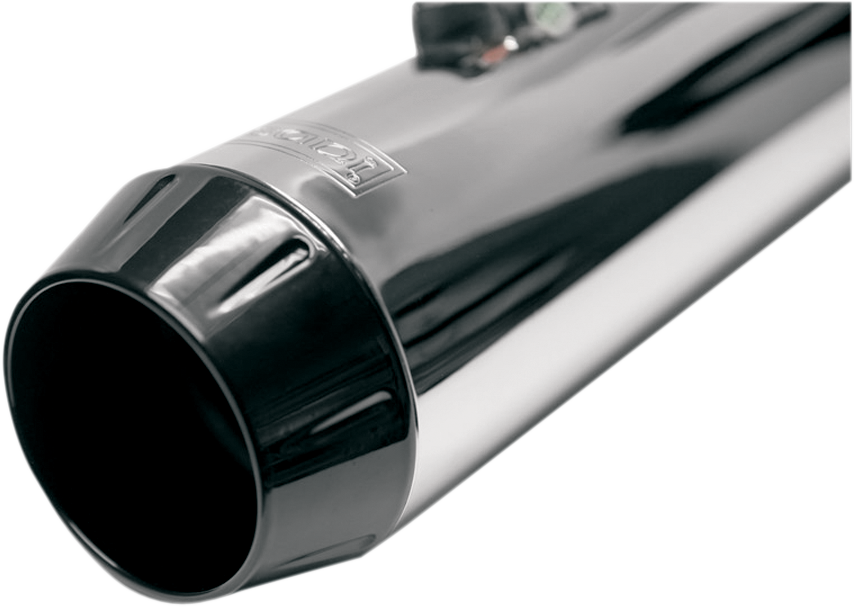 BASSANI XHAUST 4" SLIP-ON MUFFLERS FOR HARLEY-DAVIDSON  Black Billet End Cap For PART #'s 1801-0184/0185/0332/0333