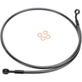E-Z ALIGN DOT BRAIDED SINGLE DISC NON-ABS FRONT BRAKE LINES FOR HARLEY-DAVIDSON
