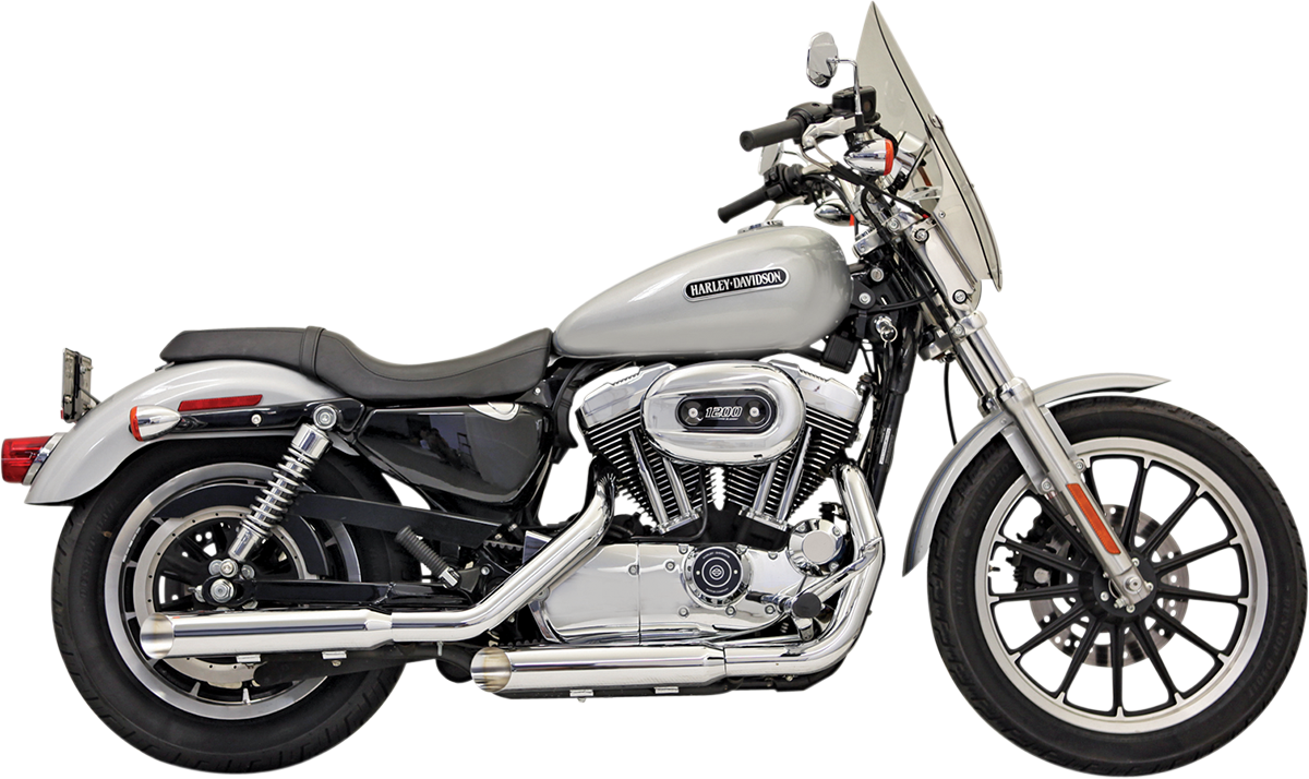 BASSANI XHAUST 3" FIREPOWER SERIES SLIP-ON MUFFLERS FOR HARLEY-DAVIDSON 2007 - 2013 Chrome 3" Firepower Series Slip-On Mufflers
