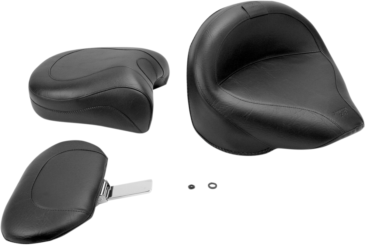 MUSTANG WIDE TOURING SEATS WITH DRIVER BACKREST SEAT WIDE VINT W/DBR CUST