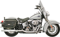 BASSANI XHAUST POWER CURVE TRUE-DUAL CROSSOVER HEADER PIPES AND SLIP-ON MUFFLERS FOR HARLEY-DAVIDSON 2011 - 2013 Chrome Power Curve True-Dual Crossover Header Pipe