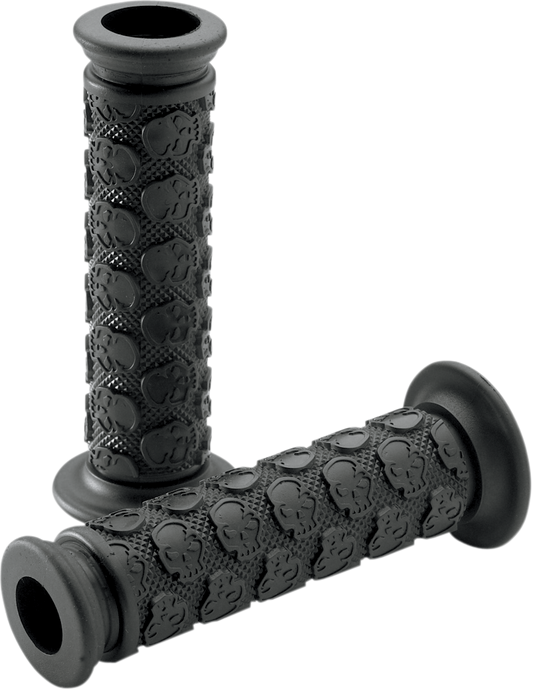 DRIVEN RACING SKULLY GRIPS GRIP SKULLY BLACK OPEN