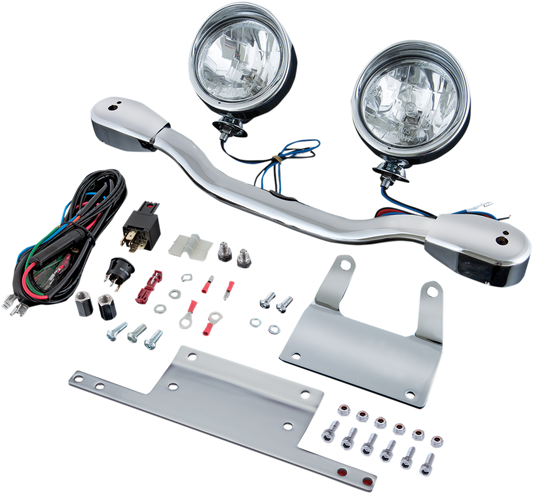 SHOW CHROME ELLIPTICAL DRIVING LIGHT KITS LIGHTBAR ELLIPTICAL YAM