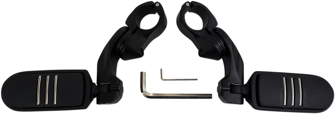 RIVCO PRODUCTS HIGHWAY PEGS WITH MOUNTING ARMS HIGHWAY PEGS MNT BLK