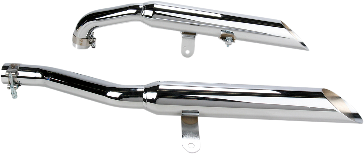 COBRA COMPLETE SLIP-ON MUFFLERS FOR METRIC CRUISERS BLVD MUFFLERS XV750/1100