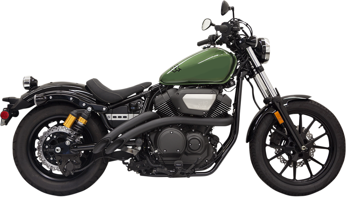 BASSANI XHAUST BLACK RADIUS SWEEPER PIPES EXHAUST SWEEPERS BOLT BK