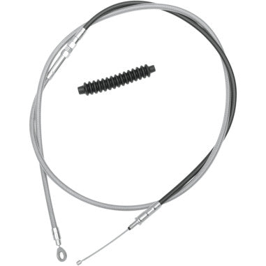 BRAIDED AND BLACK VINYL HIGH EFFICIENCY (H.E.) CLUTCH CABLES FOR HARLEY-DAVIDSON