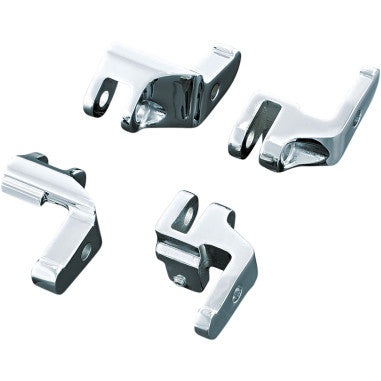 CHROME DRIVER FLOORBOARD RELOCATION BRACKETS FOR HARLEY-DAVIDSON