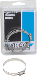 DRAG SPECIALTIES STAINLESS STEEL WORM CLAMPS FOR HARLEY-DAVIDSON  Stainless Steel Worm Clamps