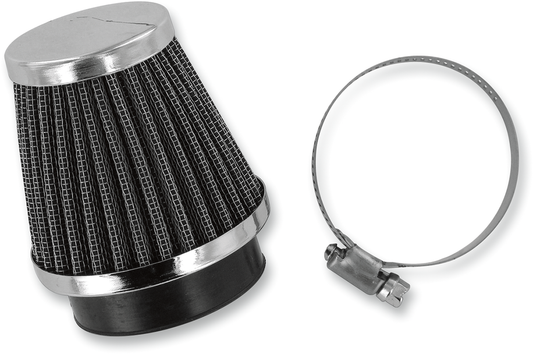 EMGO CLAMP-ON POD AIR FILTERS A-FLTR CHROME END 52MM