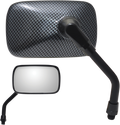 PARTS UNLIMITED MINI RECTANGULAR MIRRORS MIRROR PU MINI RECT. CARB