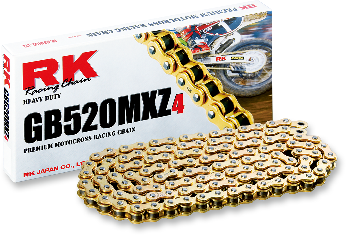 RK HEAVY-DUTY CHAINS (MXZ/MXZ4) LINK CON GB520MXZ4 CLIP