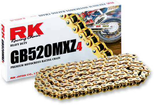 RK HEAVY-DUTY CHAINS (MXZ/MXZ4) LINK CON GB520MXZ4 CLIP