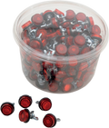 CHRIS PRODUCTS LICENSE PLATE REFLECTORS LIC PLATE REFL TUB150 RED