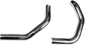 PAUGHCO 13/4" SIDE-BY-SIDE UPSWEEP FISHTAIL EXHAUST FOR HARLEY-DAVIDSON  Chrome Side-By-Side Upsweep Fishtail Exhaust Shields