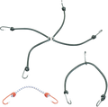 PARTS UNLIMITED BUNGEE CORDS BUNGEE CORD BLK 24"3 HOOK