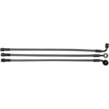 DESIGNER SERIES DOT BRAIDED NON-ABS FRONT BRAKE LINE KITS FOR HARLEY-DAVIDSON