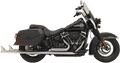 BASSANI XHAUST TRUE DUALS WITH FISHTAIL MUFFLERS FOR HARLEY-DAVIDSON 2018 - 2019 EXHAUST FTAIL 36" N/B 18+