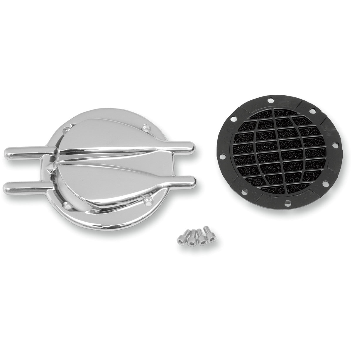 Tapa Para Filtro Aire Kuryakyn 8498 Stinger Trap Door For Hypercharger Chrome