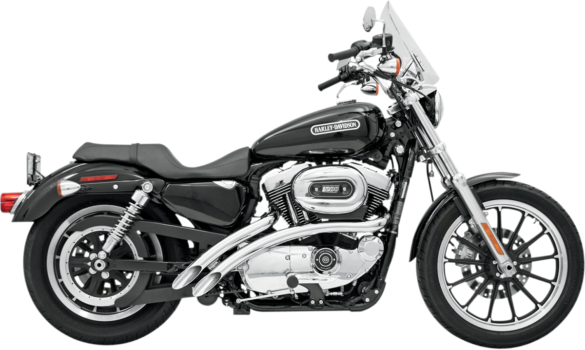 BASSANI XHAUST RADIAL SWEEPERS FOR HARLEY-DAVIDSON 1996 - 2003 Chrome Radial Sweepers Exhaust System