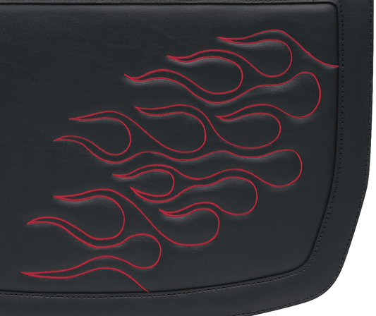 SADDLEMEN HIGHWAYMAN TATTOO SADDLEBAGS SADDLEBAG,FLAME DK RD JB