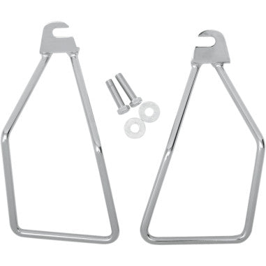 CHROME SADDLEBAG SUPPORT BRACKETS FOR HARLEY-DAVIDSON