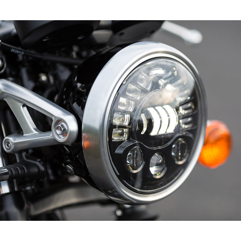 7" JW Lautsprecher LED Adaptiver Scheinwerfer Für Harley-Davidson Triumph BMW Indian