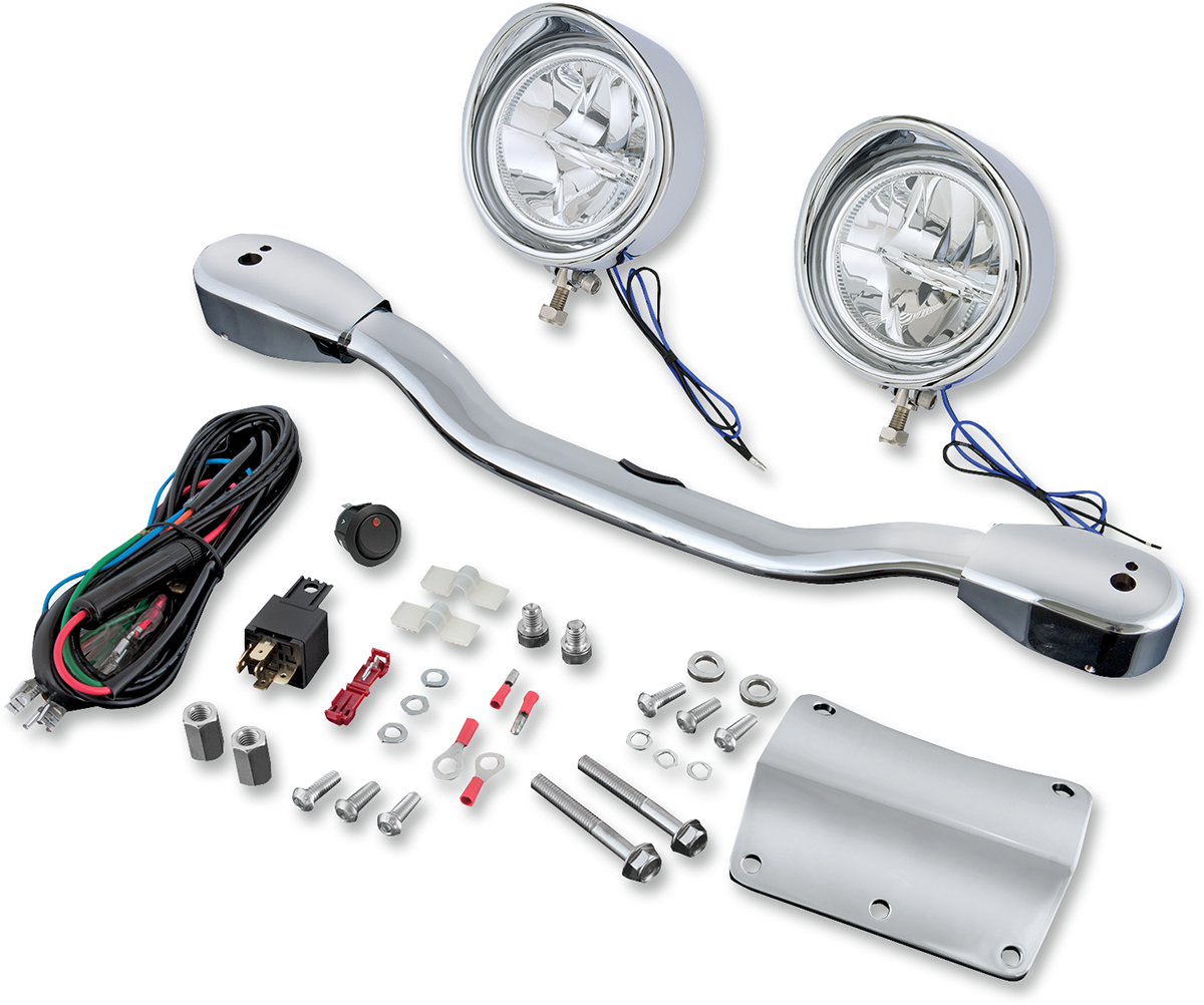 SHOW CHROME ELLIPTICAL DRIVING LIGHT KITS LIGHT BAR ELIP VT750 LED