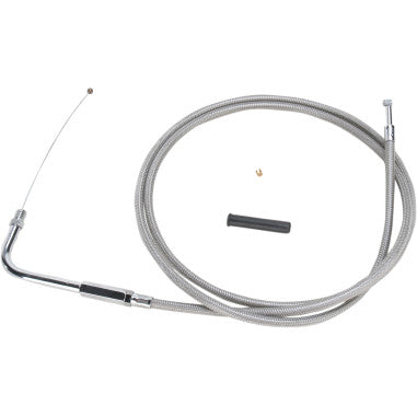 BRAIDED AND BLACK VINYL THROTTLE AND IDLE CABLES FOR HARLEY-DAVIDSON