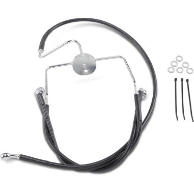 EXTENDED LENGTH STAINLESS STEEL BRAKE LINE KITS FOR HARLEY-DAVIDSON