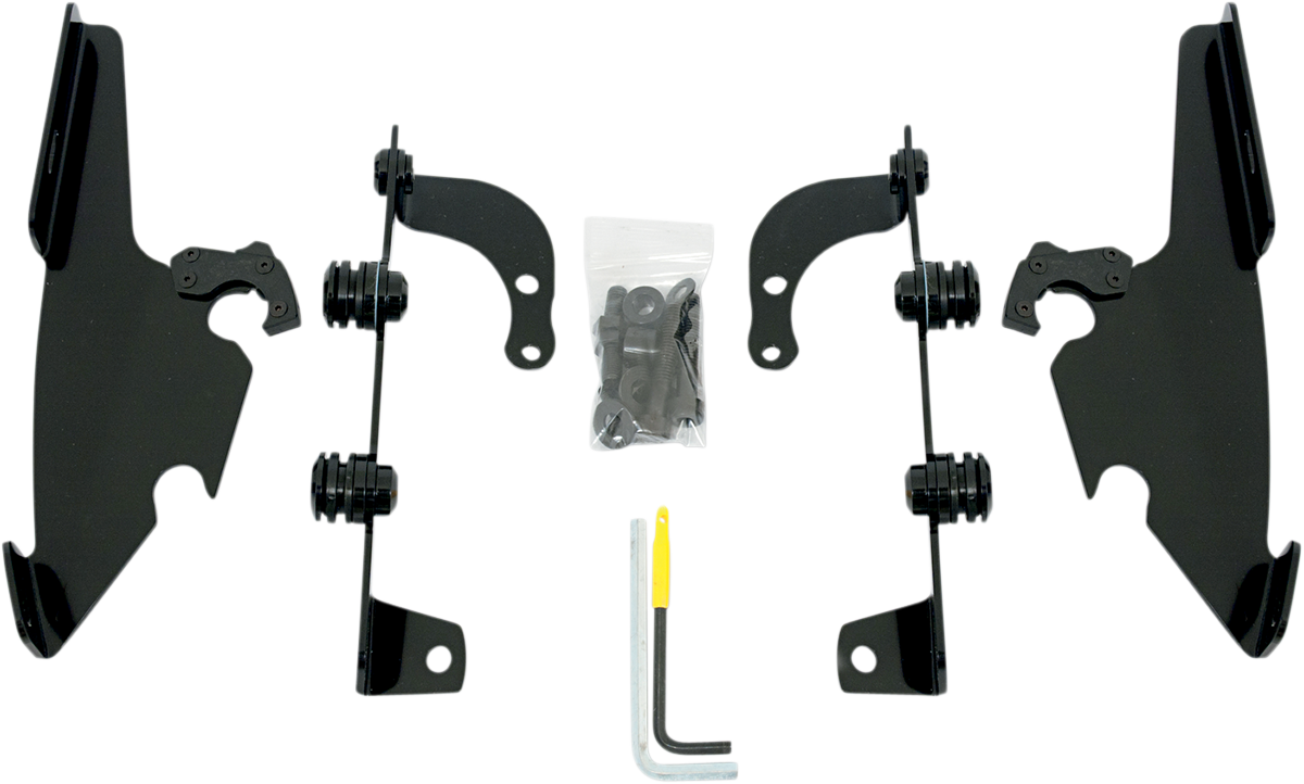 MEMPHIS SHADES METRIC NO-TOOL TRIGGER-LOCK MOUNT KITS FOR FATS/SLIM MNT KIT F/S PHANTOM BLK