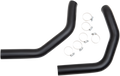 PAUGHCO 13/4" SIDE-BY-SIDE UPSWEEP FISHTAIL EXHAUST FOR HARLEY-DAVIDSON 2014 - 2019 Black Side-By-Side Upsweep Fishtail Exhaust Shields